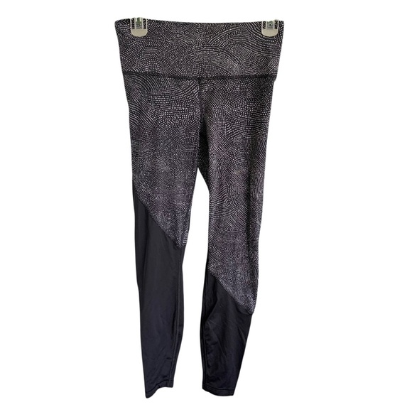 Lululemon Speed Wunder Tight Asym Free Spirit Ice Grey Black Womens Size 6 - Picture 5 of 10